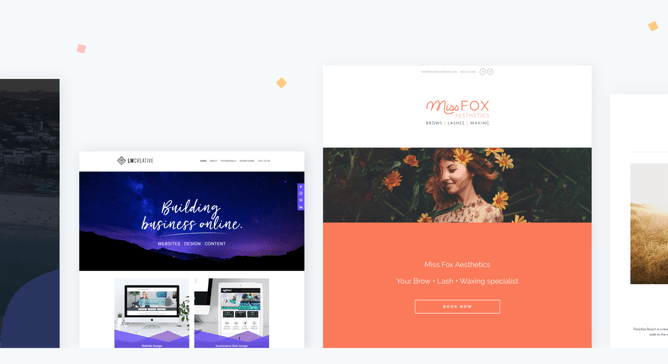 Image featuring websites by partners lwcreative.co.nz and designerbloom.net