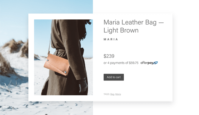 Bags afterpay on sale