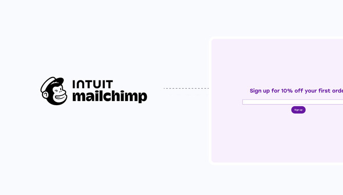Graphic showing that that Mailchimp integration can connect to forms on your website