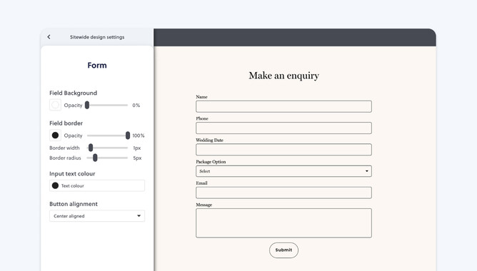 Mailchimp Enquiry form graphic