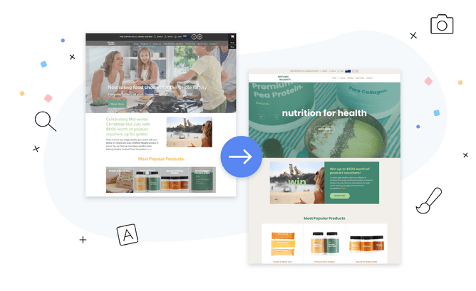 Makeover for Rocketspark ecommerce website client, Nothing Naughty