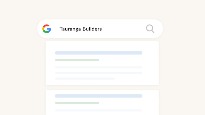 Picture of a google search for "Tauranga Builders"