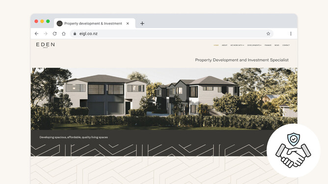 Picture example of eigl.co.nz home page
