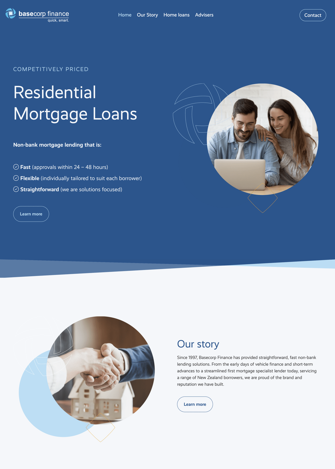 Basecorp Finance Site Screenshot