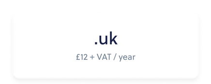 .uk domain names from GBP £12 per year