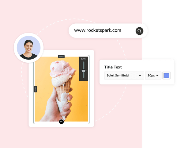 rocketspark website builder picture editor